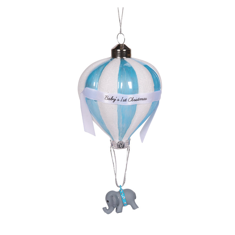 BLUE BABY'S 1ST CHRISTMAS ORNAMENT