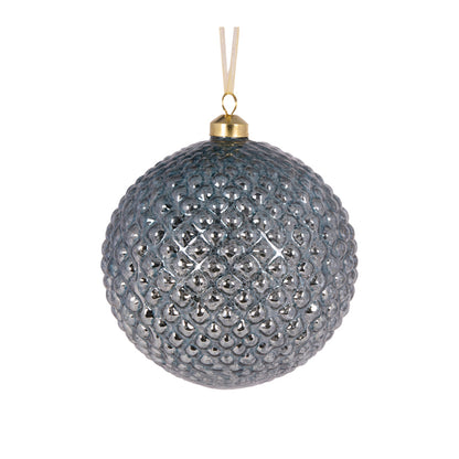 TRANSPARENT GUNMETAL STUD BAUBLE