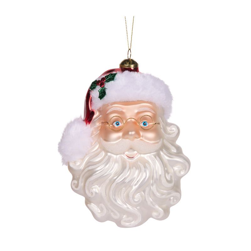 LUXE VINTAGE SANTA FACE ORNAMENT