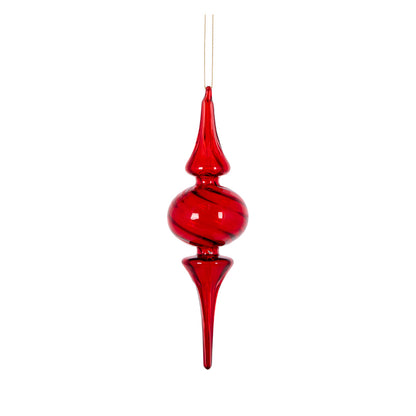 GLASS RUBY FINIAL