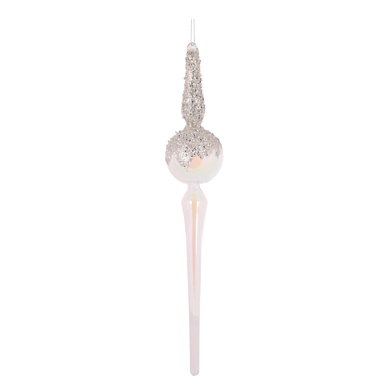 IRIDESCENT GLITTER DIPPED ROUND DROP