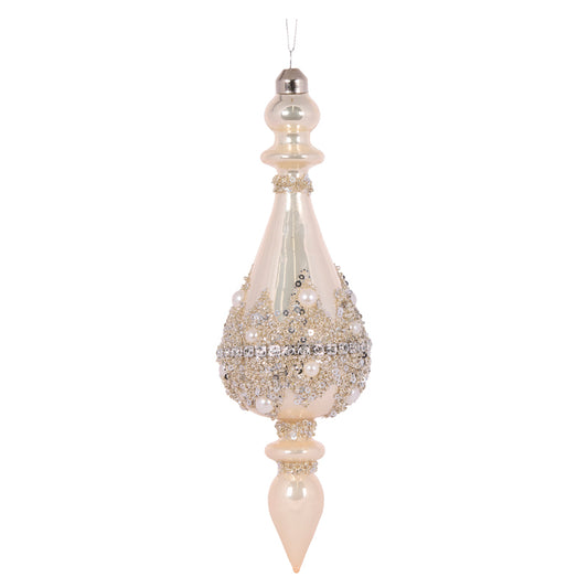 PEARL BEADED JEWEL ROUND FINIAL