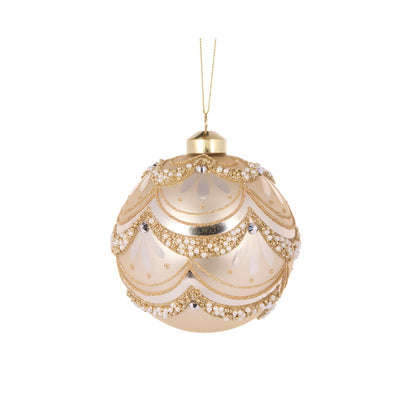 GOLD EMBELLISHED SCALLOP BAUBLE
