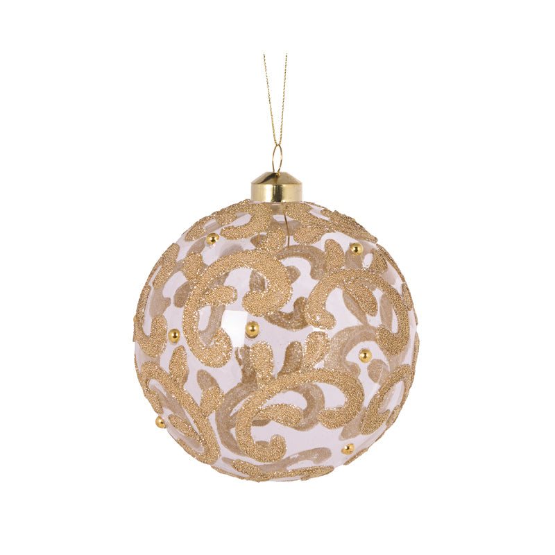 GOLD ELABORATE SWIRL BAUBLE