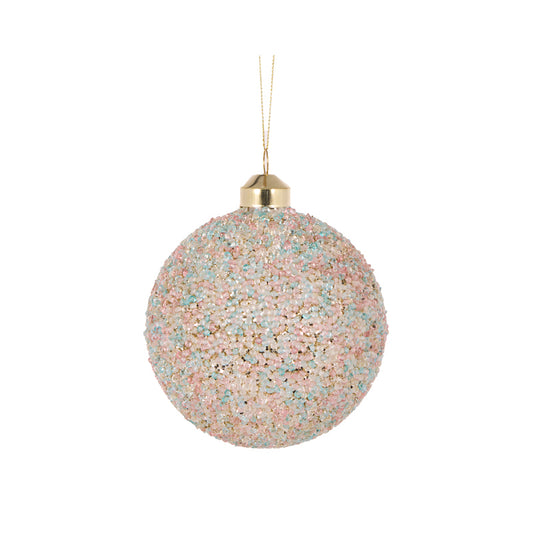 MULTI-COLOURED SEQUIN BAUBLE