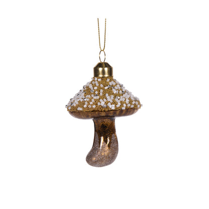 BROWN MUSHROOM ORNAMENT