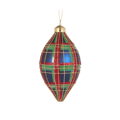 ROYAL TARTAN DROP BAUBLE