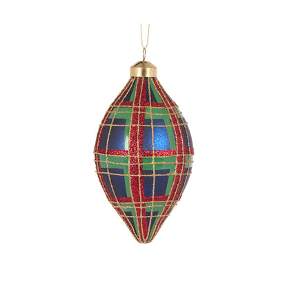 ROYAL TARTAN DROP BAUBLE