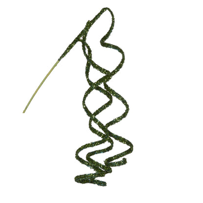 EMERALD GLITTERED RIBBON SPRAY