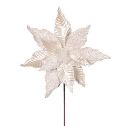 WHITE PEARL LEAF POINSETTIA