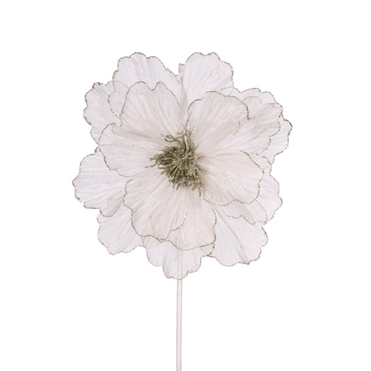 SHEER PLATINUM RUFFLE POINSETTIA