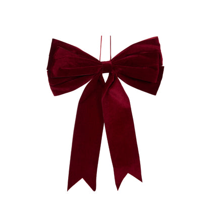 CLASSIC BURGUNDY BOW HANGING