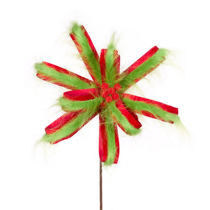 GREEN AND RED LOOP POINSETTIA