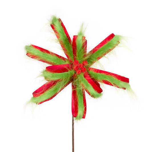 GREEN AND RED LOOP POINSETTIA