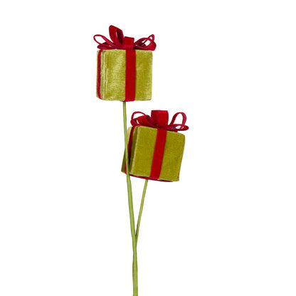 RED AND GREEN PRESENT SPRAY