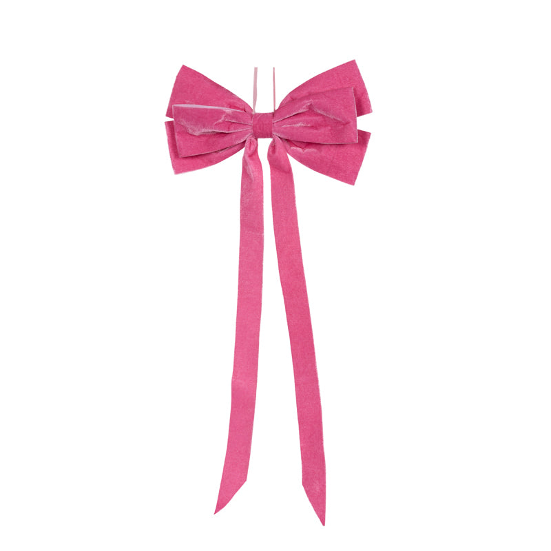 PINK LONG TAIL BOW HANGING
