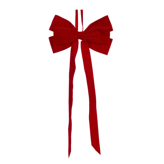 RED LONG TAIL BOW HANGING