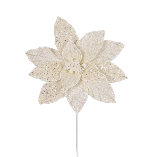 FROSTED IVORY POINSETTIA