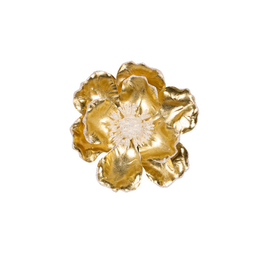 GOLD FOILED MAGNOLIA CLIP