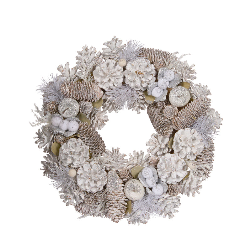35 CM NORDIC FROST WREATH