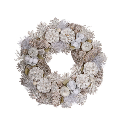 35 CM NORDIC FROST WREATH