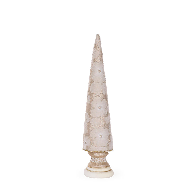 72 CM SPARKLING LACE CONE TREE