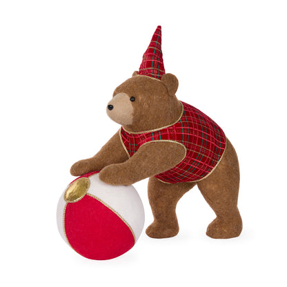 58 CM CIRCUS BEAR WITH BALL