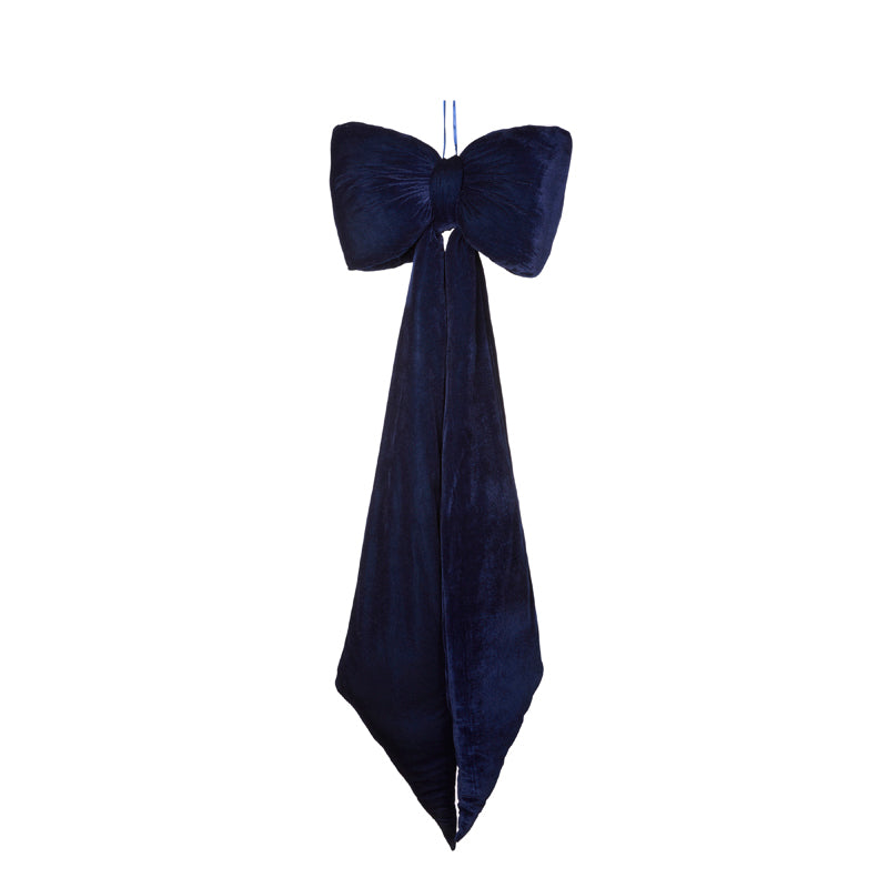 NAVY ELONGATED BOW
