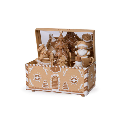 MUSICAL GINGERBREAD MUSIC BOX