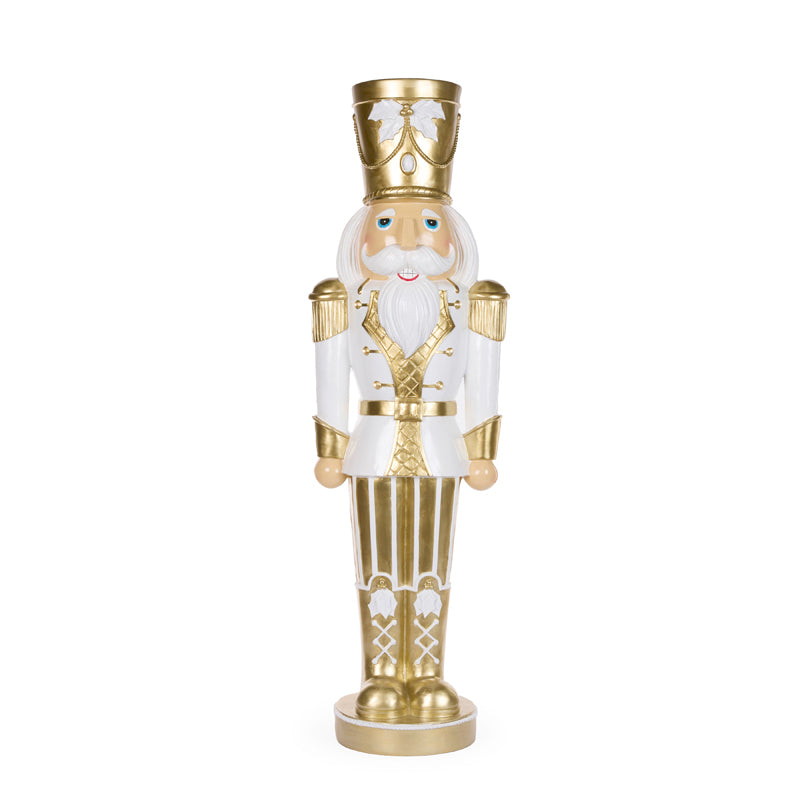 LED CHAMPAGNE AND WHITE NUTCRACKER