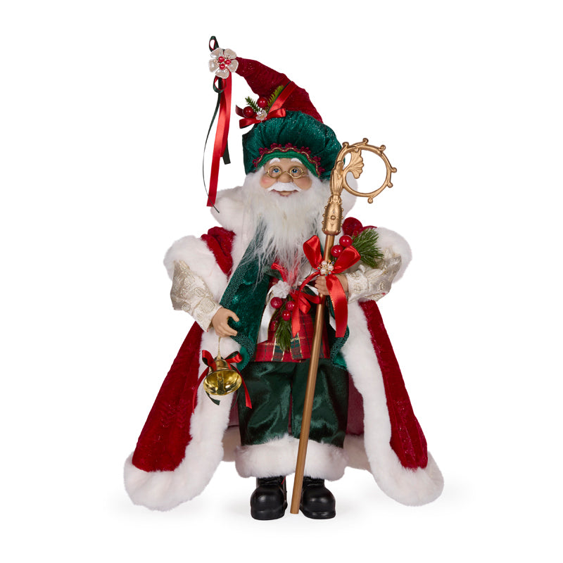 50 CM FESTIVE FABRIC SANTA