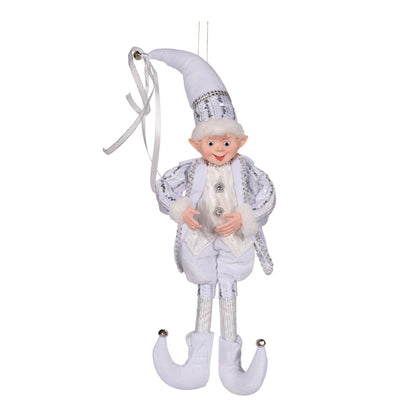 50 CM SILVER FABRIC ELF