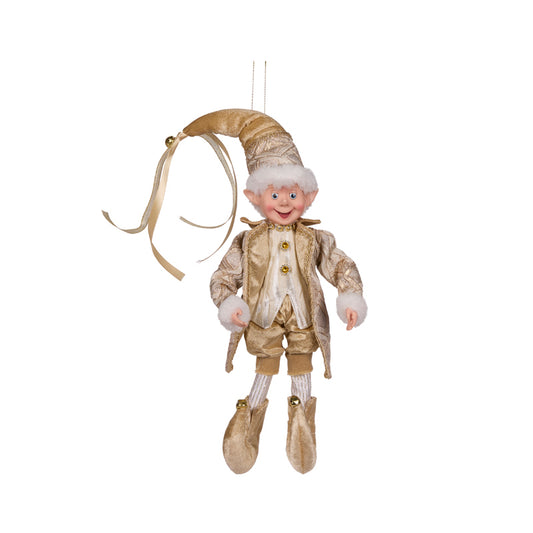 40 CM CHAMPAGNE FABRIC ELF
