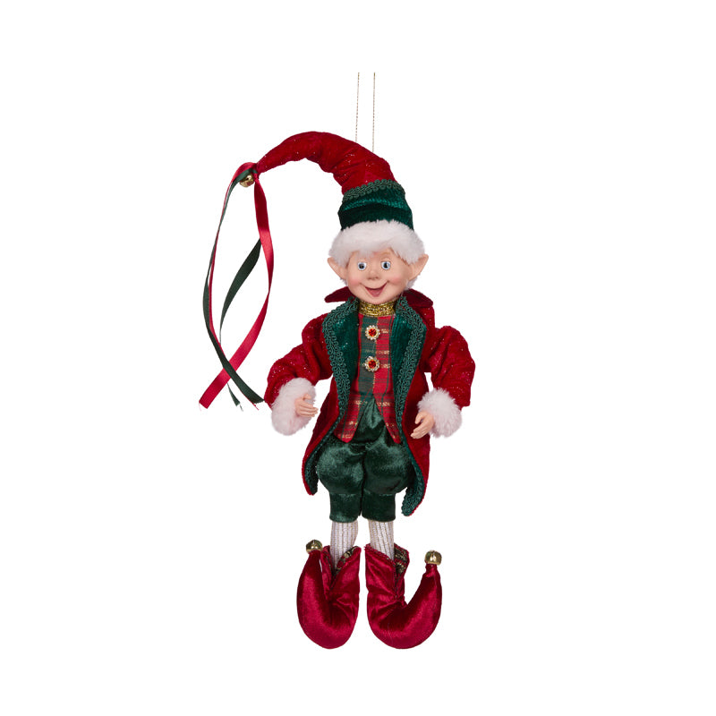 40 CM FESTIVE FABRIC ELF