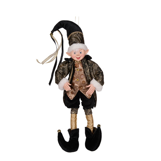 50 CM BLACK FABRIC ELF