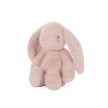Holly & Ivy blush pink plush bunny with long ears, a cosy Christmas keepsake