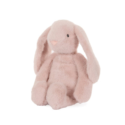 Holly & Ivy blush pink plush bunny, gentle pastel soft toy for Easter and nursery décor
