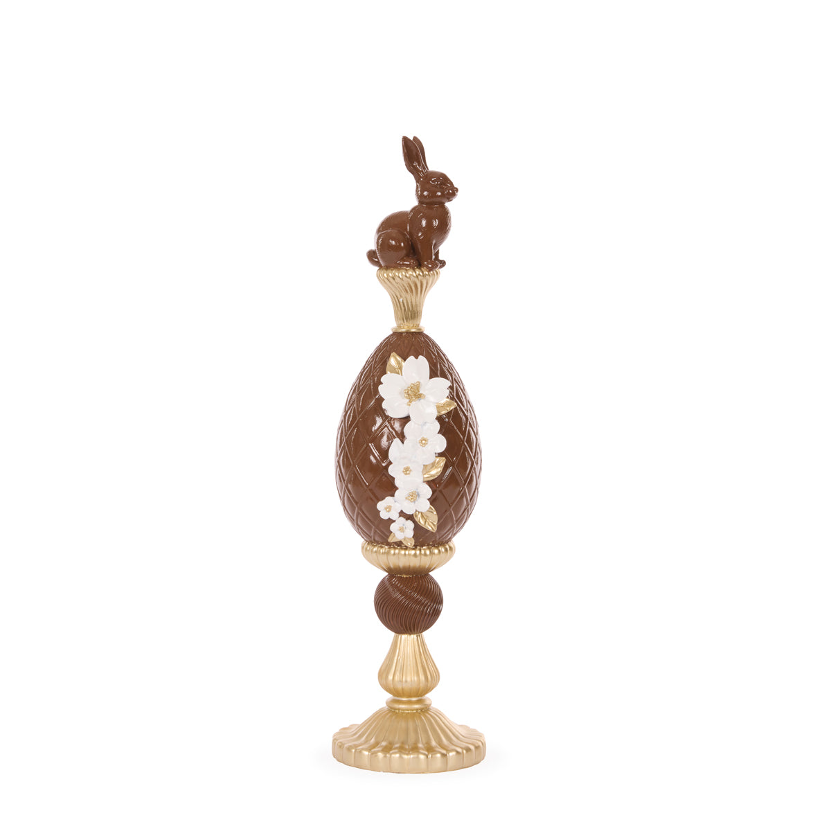 37 CM LUXE CHOCOLATE EGG FINIAL