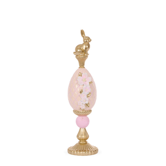 37 CM LUXE FLORAL EGG FINIAL