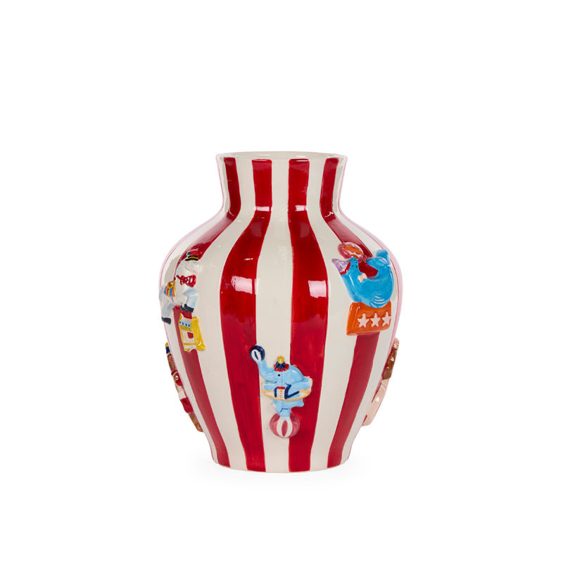26 CM STRIPED CARNIVAL VASE