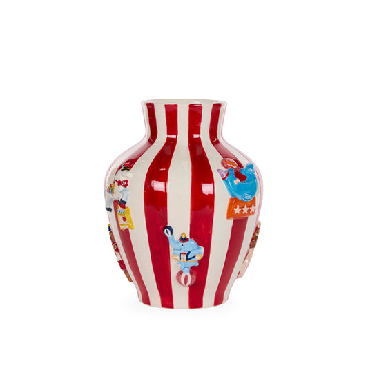 26 CM STRIPED CARNIVAL VASE