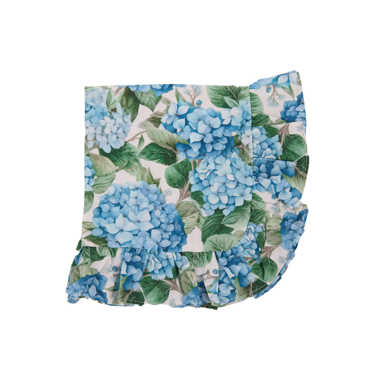 SET/4 BLUE HYDRANGEA COTTON NAPKINS