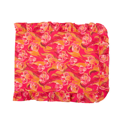TANGLED TULIPS COTTON TABLE RUNNER