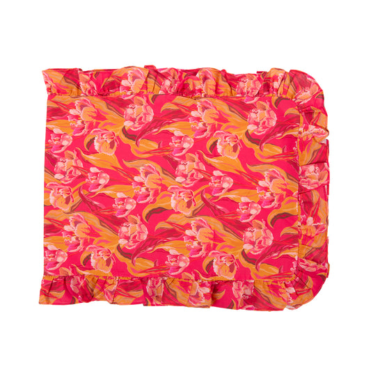 TANGLED TULIPS COTTON TABLE RUNNER