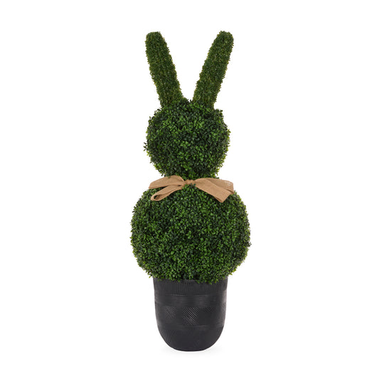 114 CM TOPIARY BUNNY WITH BOW