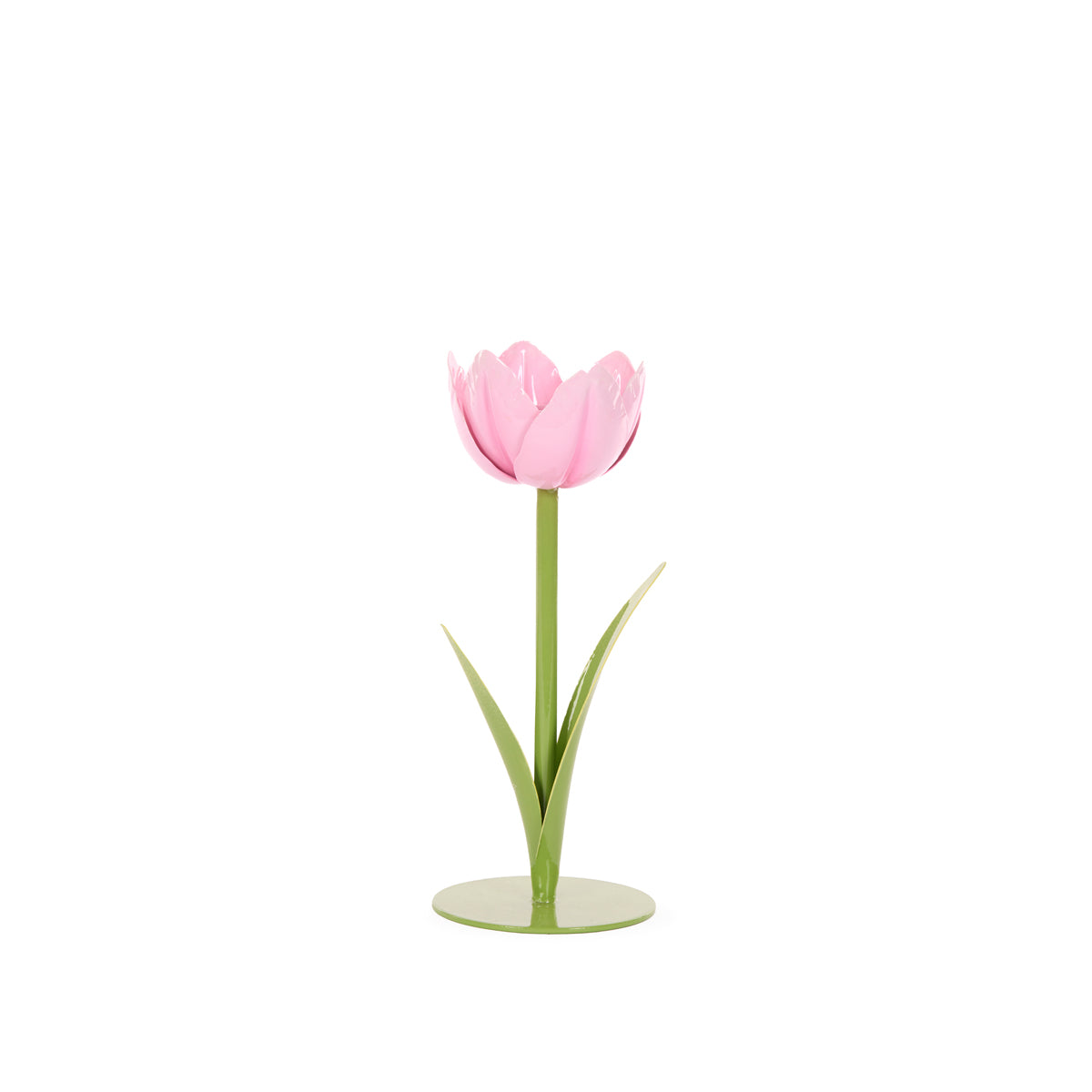 20 CM LIGHT PINK TULIP CANDLE HOLDER