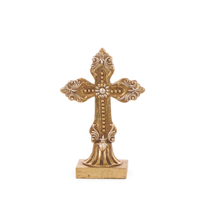 GOLD BEADED CROSS