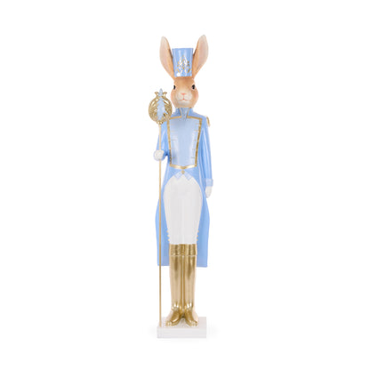 BLUE REGAL NUTCRACKER WITH STAFF