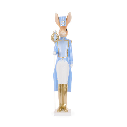 BLUE REGAL NUTCRACKER WITH STAFF