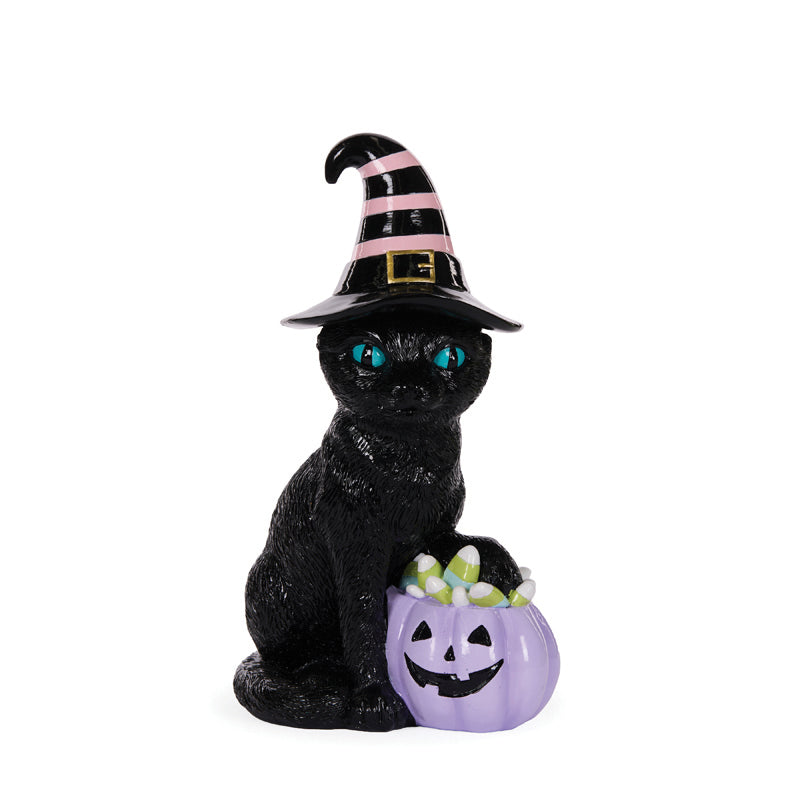 CAT WITH CANDY JACK-O-LANTERN
